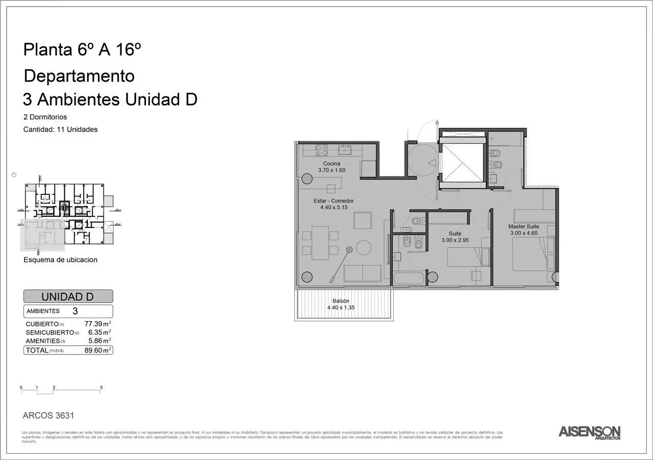 Imagen de la propiedad Arcos  3631 - 11D