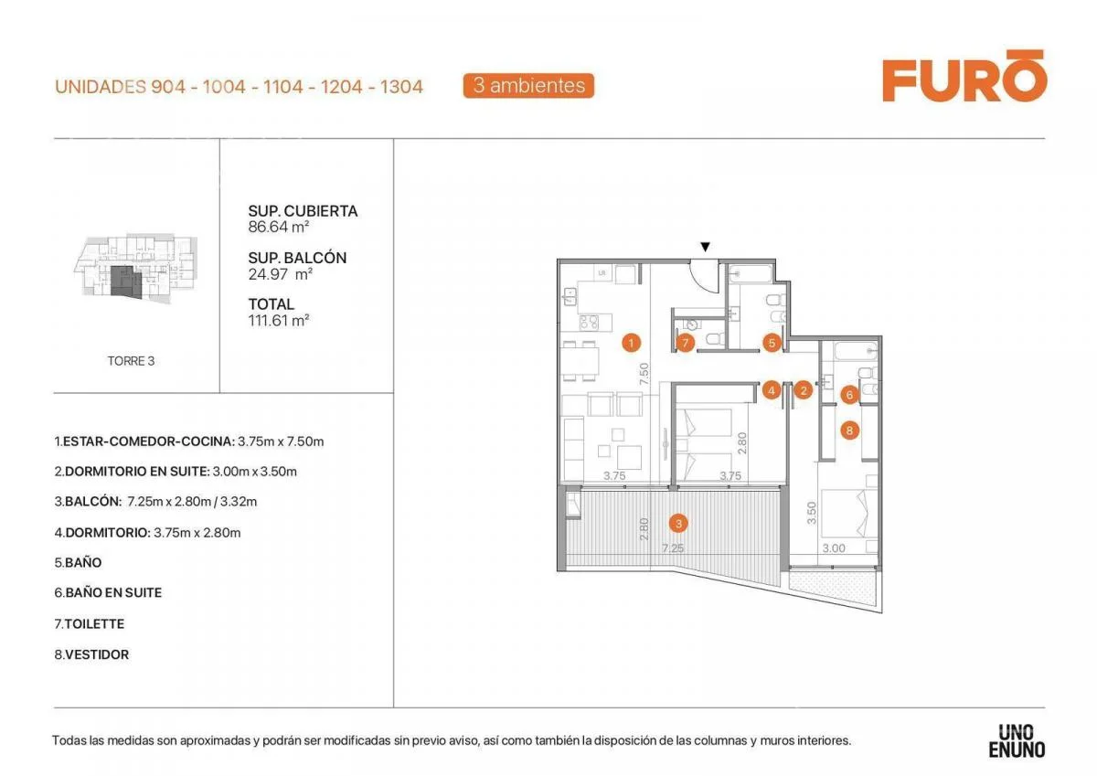 Imagen de la propiedad Furo Buenavista – 3 ambientes – Ref. 2172751