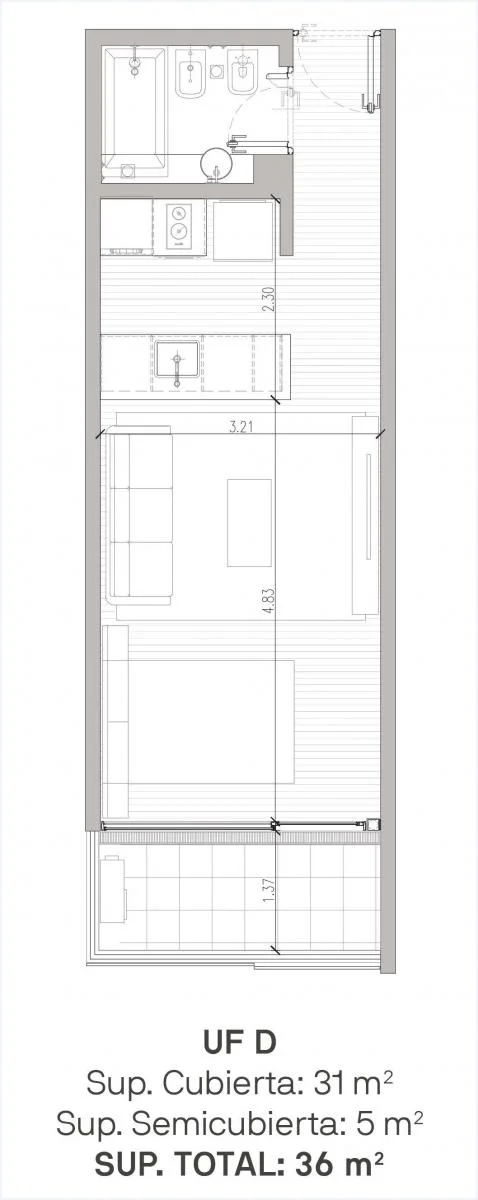 Imagen de la propiedad 1 ambientes ZP 2170941
