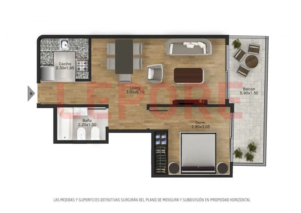 Imagen de la propiedad 2 ambientes ZP 2162962