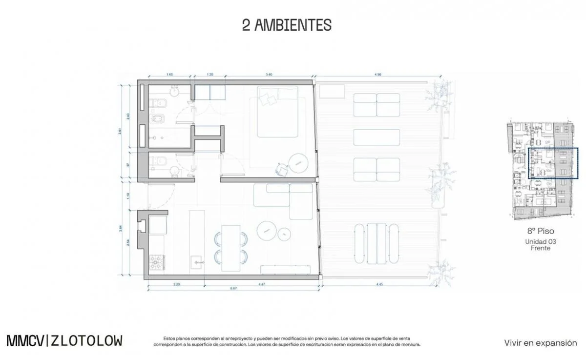Imagen de la propiedad 1 ambientes ZP 2167661