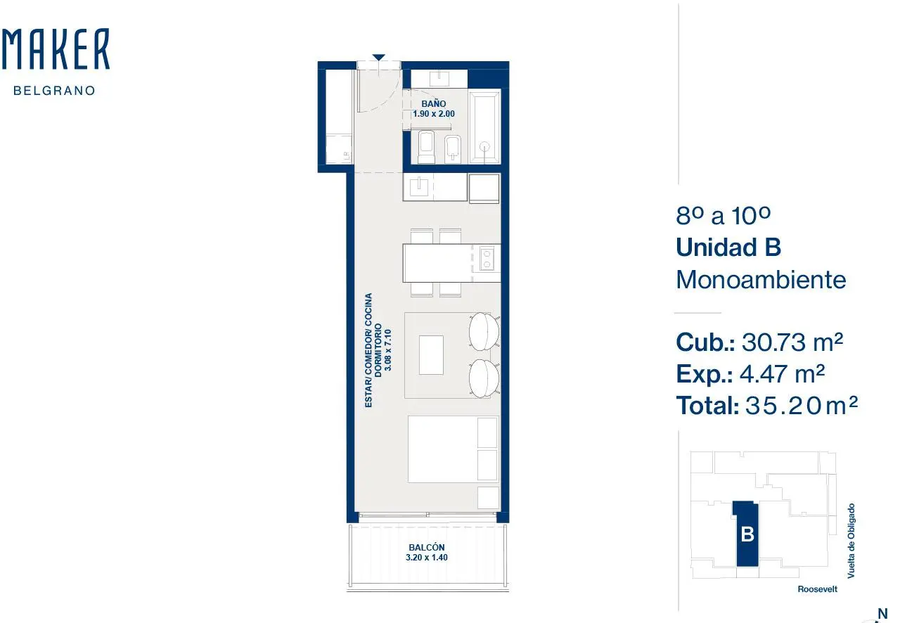 Imagen de la propiedad Vuelta de Obligado 2602 - 9B