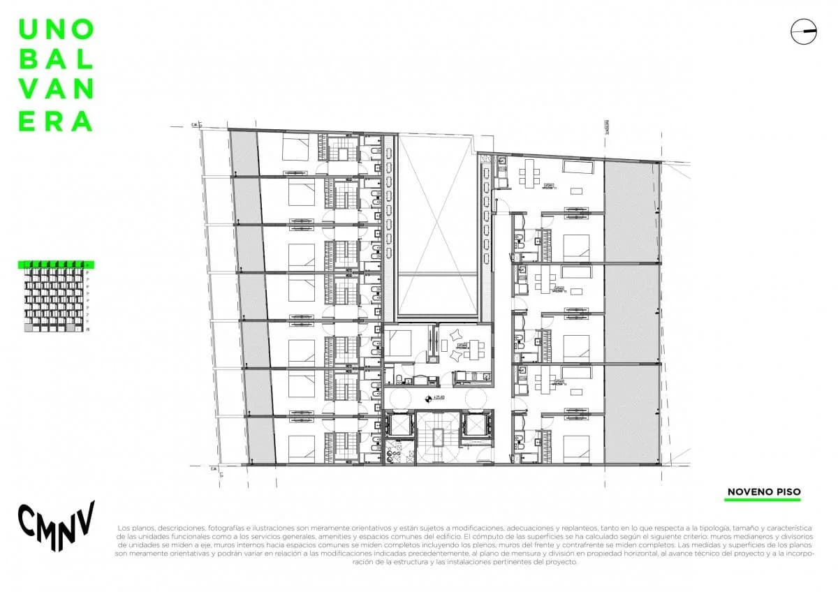 Imagen de la propiedad UNO Balvanera – 2 ambientes – Piso 9 – Ref. 2156618