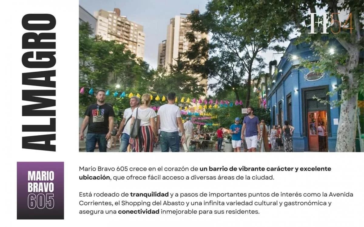 Imagen de la propiedad Mario Bravo 605 – 1 ambiente – Ref. 54428189