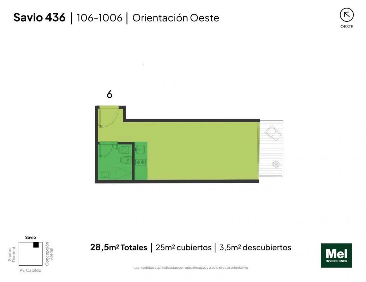 Imagen de la propiedad 1 ambientes ZP 2267755