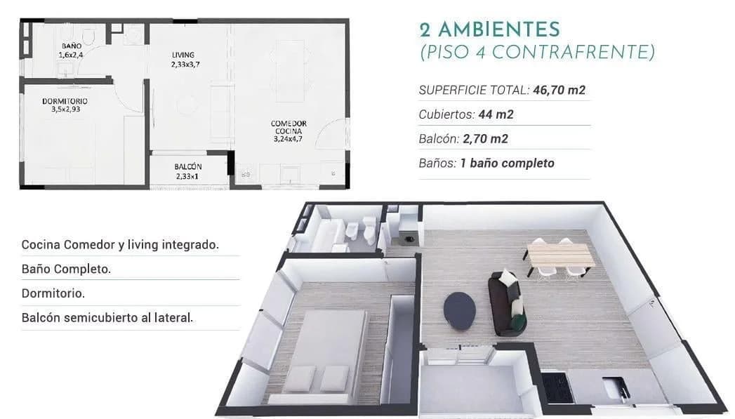 Imagen de la propiedad 2 ambientes ZP 2159267
