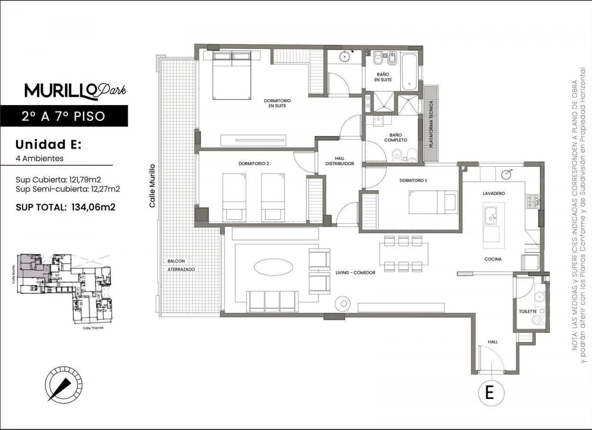 Imagen de la propiedad Murillo Park – 4 ambientes – Unidad E – Ref. 2165236