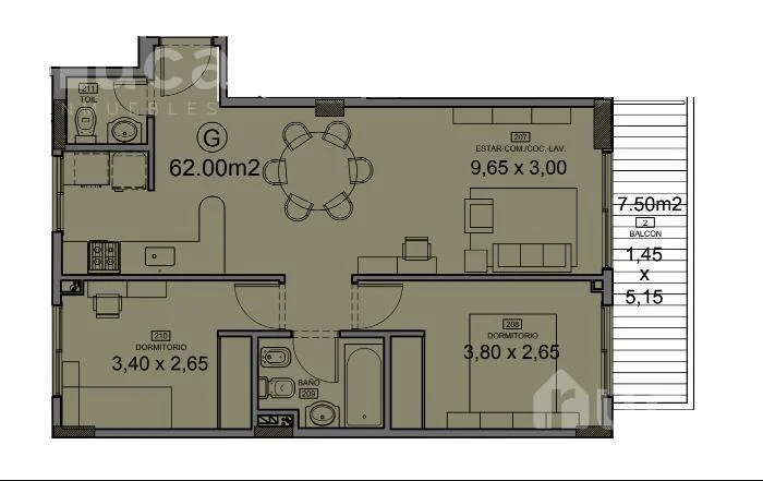 Imagen de la propiedad 3 ambientes ZP 2398632