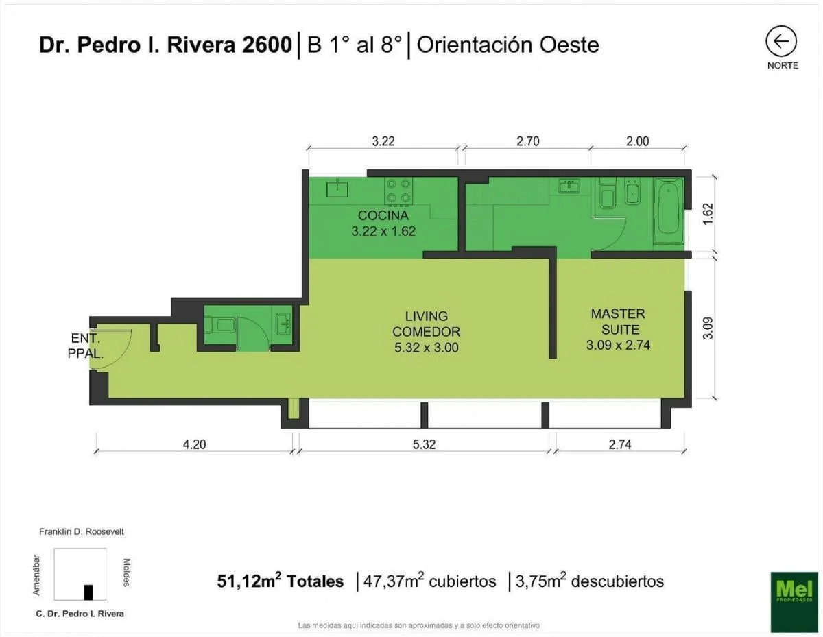 Imagen de la propiedad 2 ambientes ZP 2172988