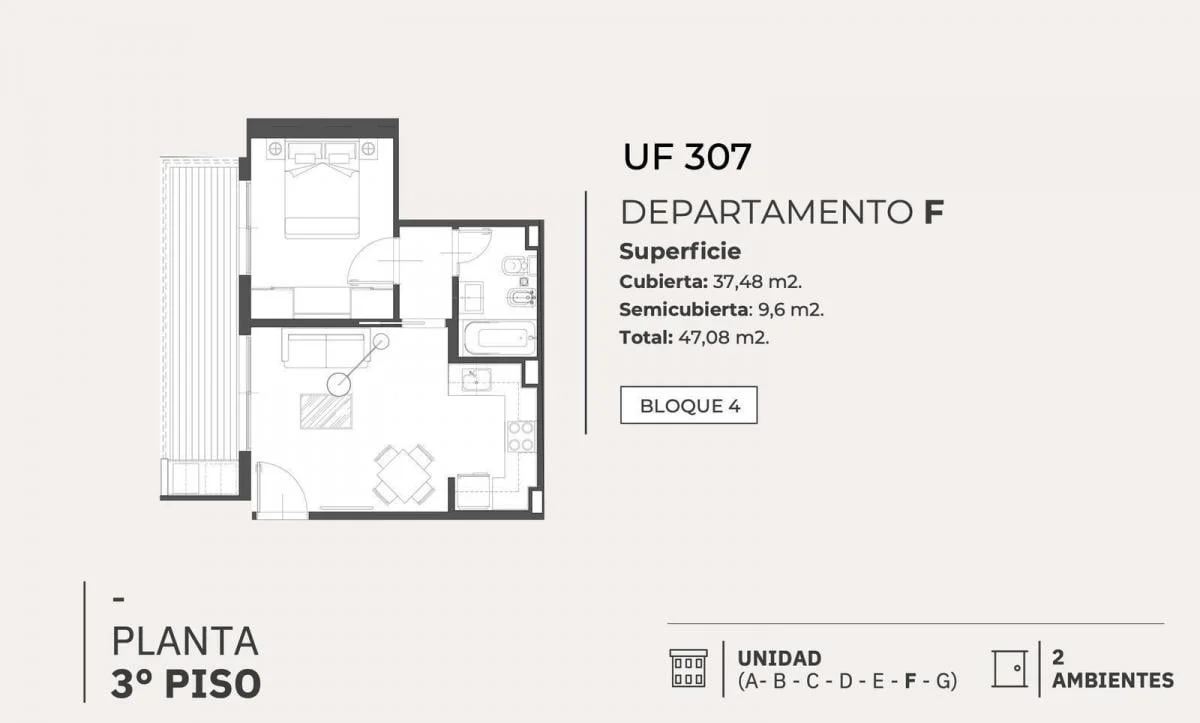 Imagen de la propiedad Highline Caballito – 2 ambientes – Ref. 2164944
