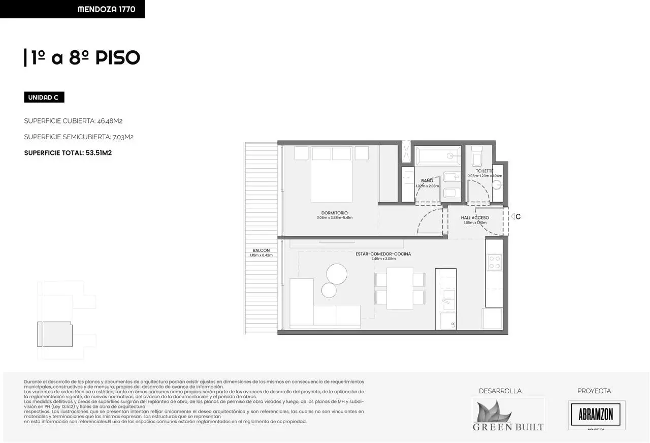Imagen de la propiedad Mendoza 1700 - 2C