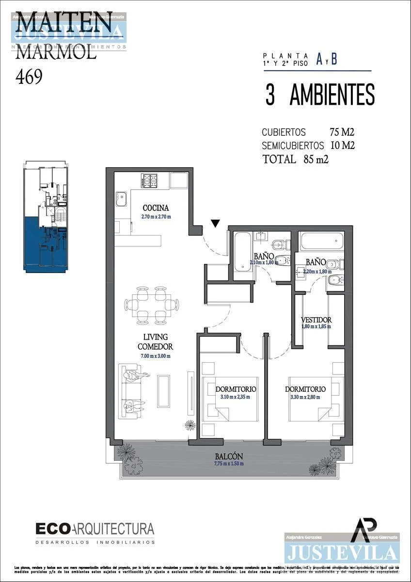 Imagen de la propiedad 3 ambientes ZP 2174681