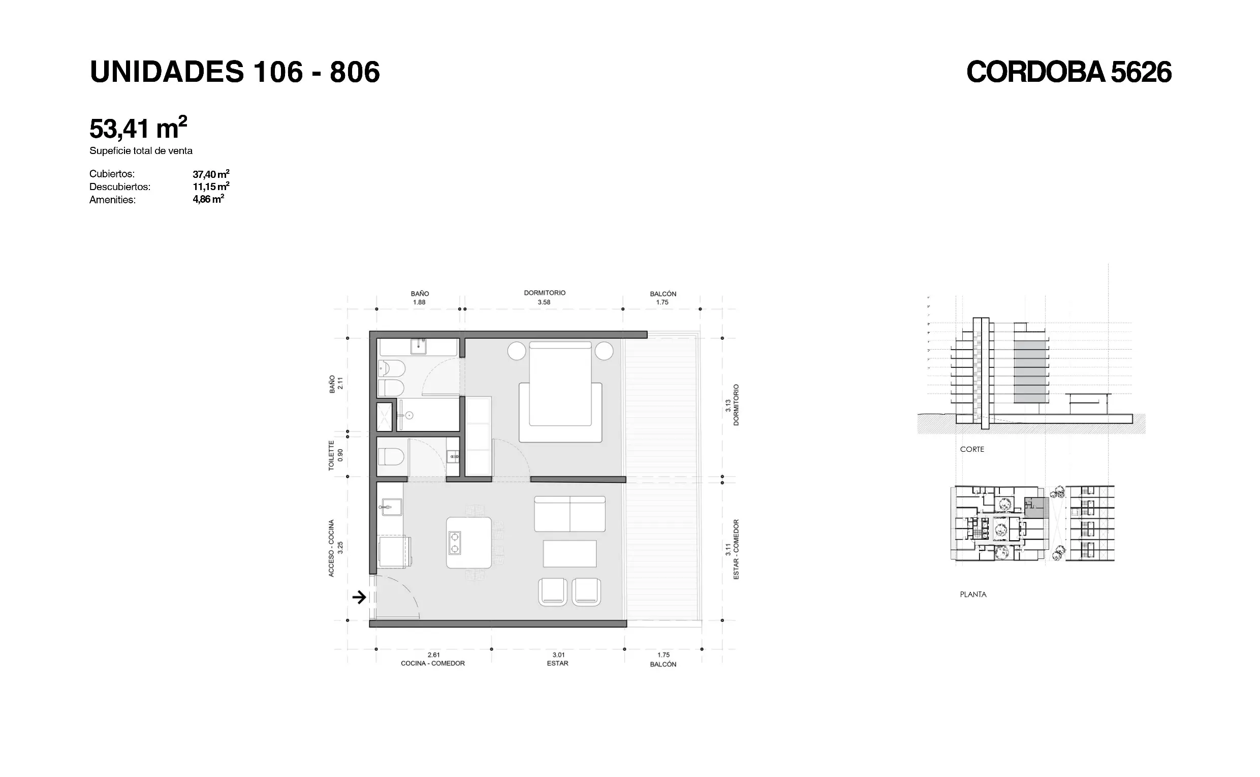 Imagen de la propiedad Cordoba 5626 - 306