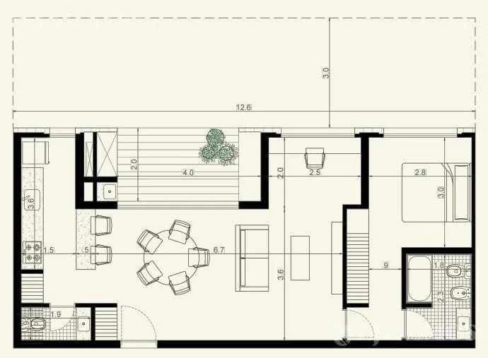 Imagen de la propiedad 2 ambientes ZP 2209872