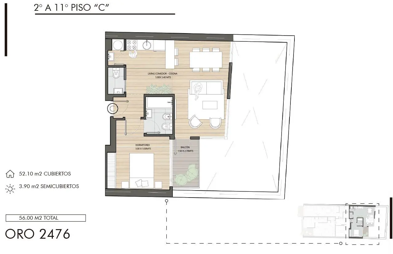 Imagen de la propiedad Oro 2476 - 6C