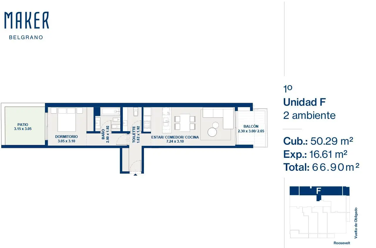 Imagen de la propiedad Vuelta de Obligado 2602 - 1F