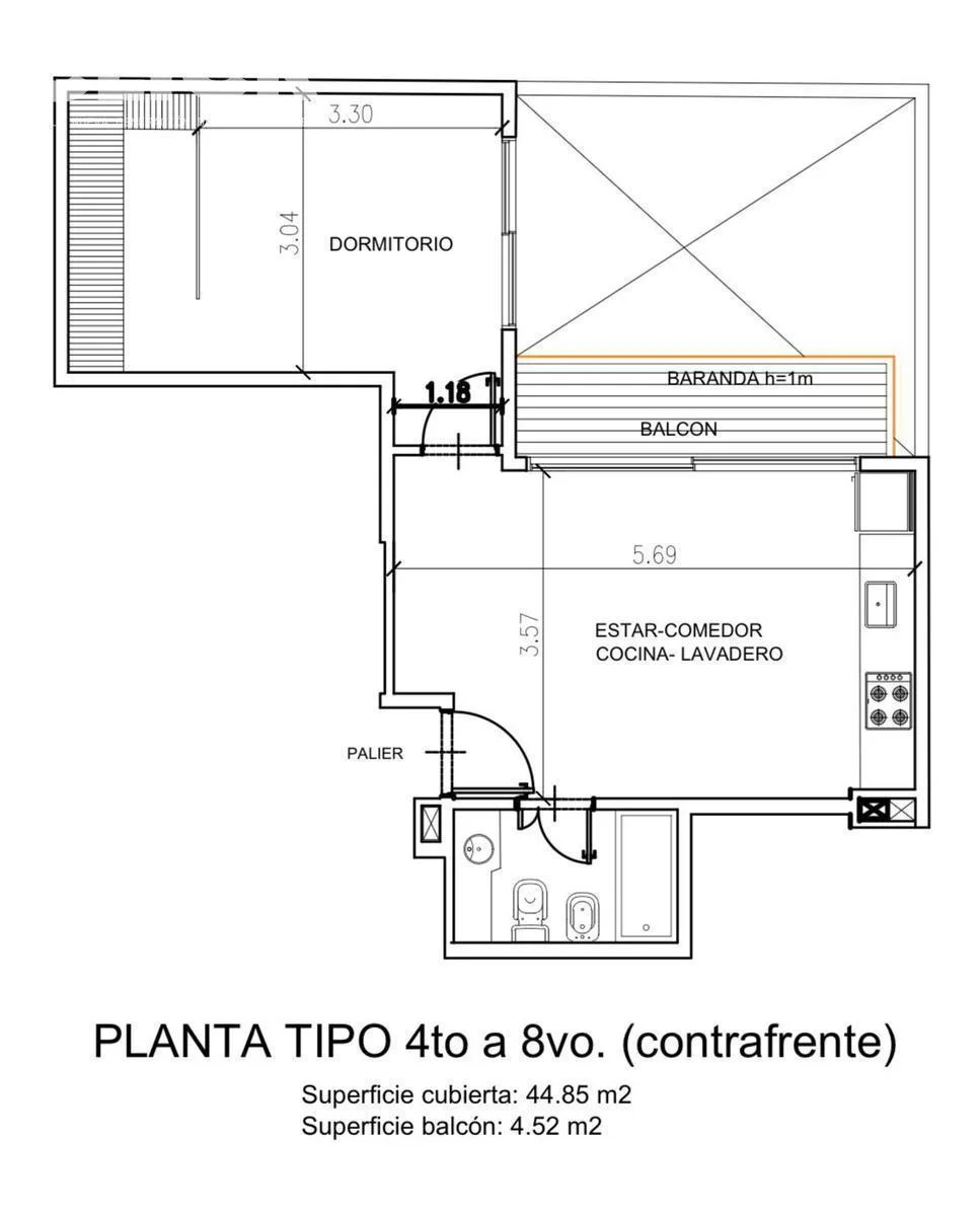 Imagen de la propiedad 2 ambientes ZP 2162835