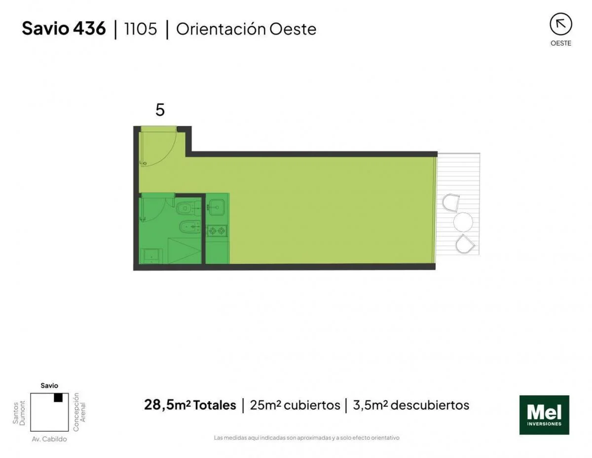 Imagen de la propiedad 1 ambientes ZP 2267753