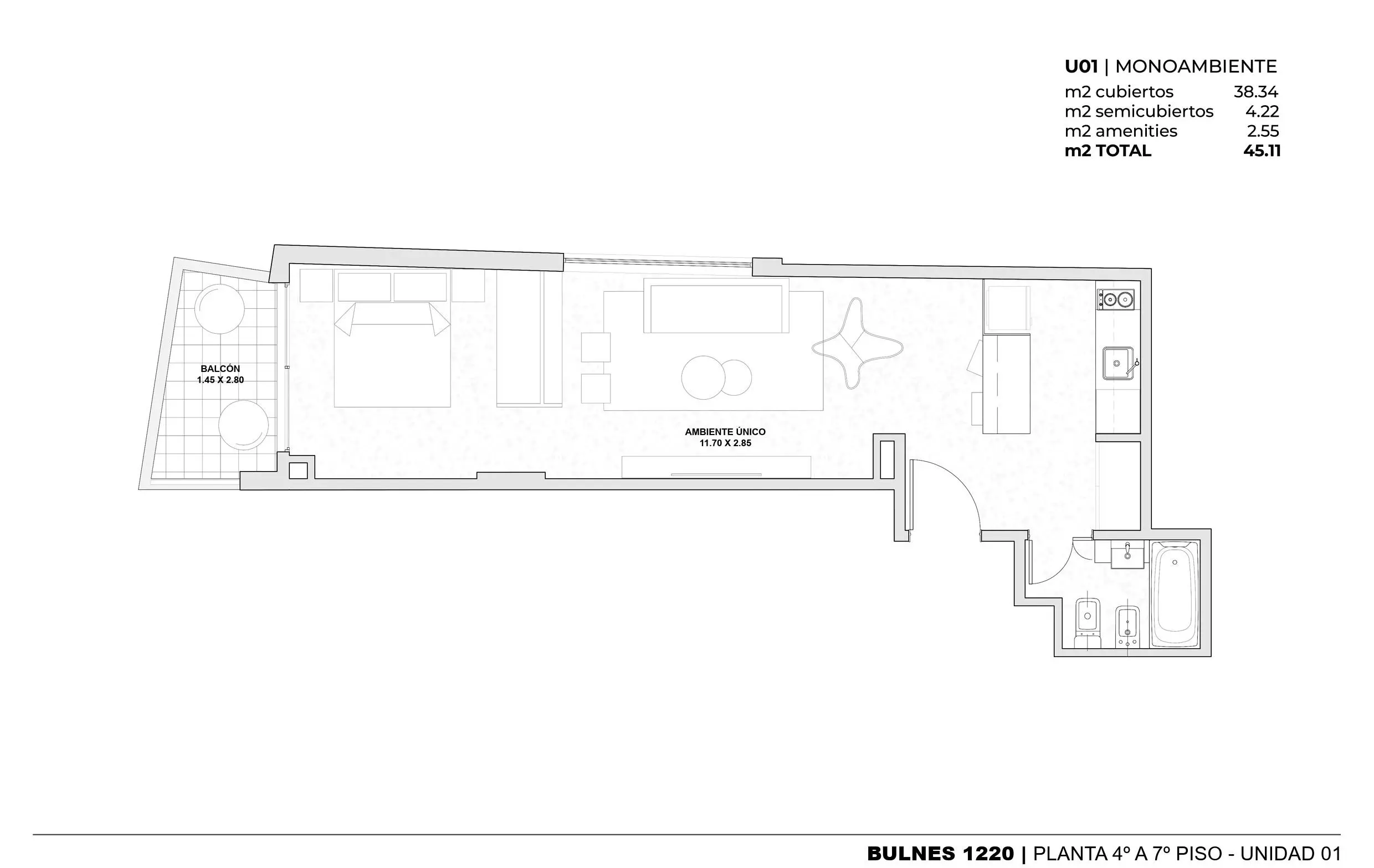 Imagen de la propiedad Bulnes 1220 - 401