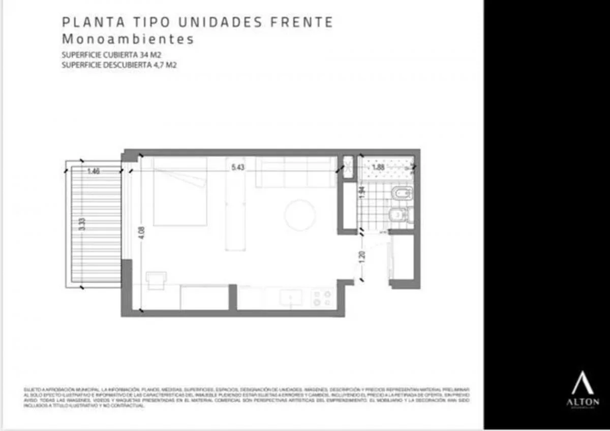 Imagen de la propiedad 1 ambientes ZP 2156743