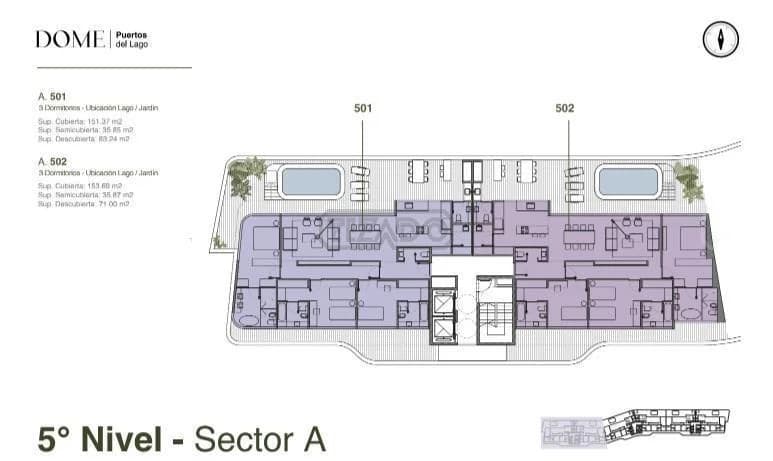 Imagen de la unidad DOME Puertos del Lago – 4 ambientes – Ref. 2165874