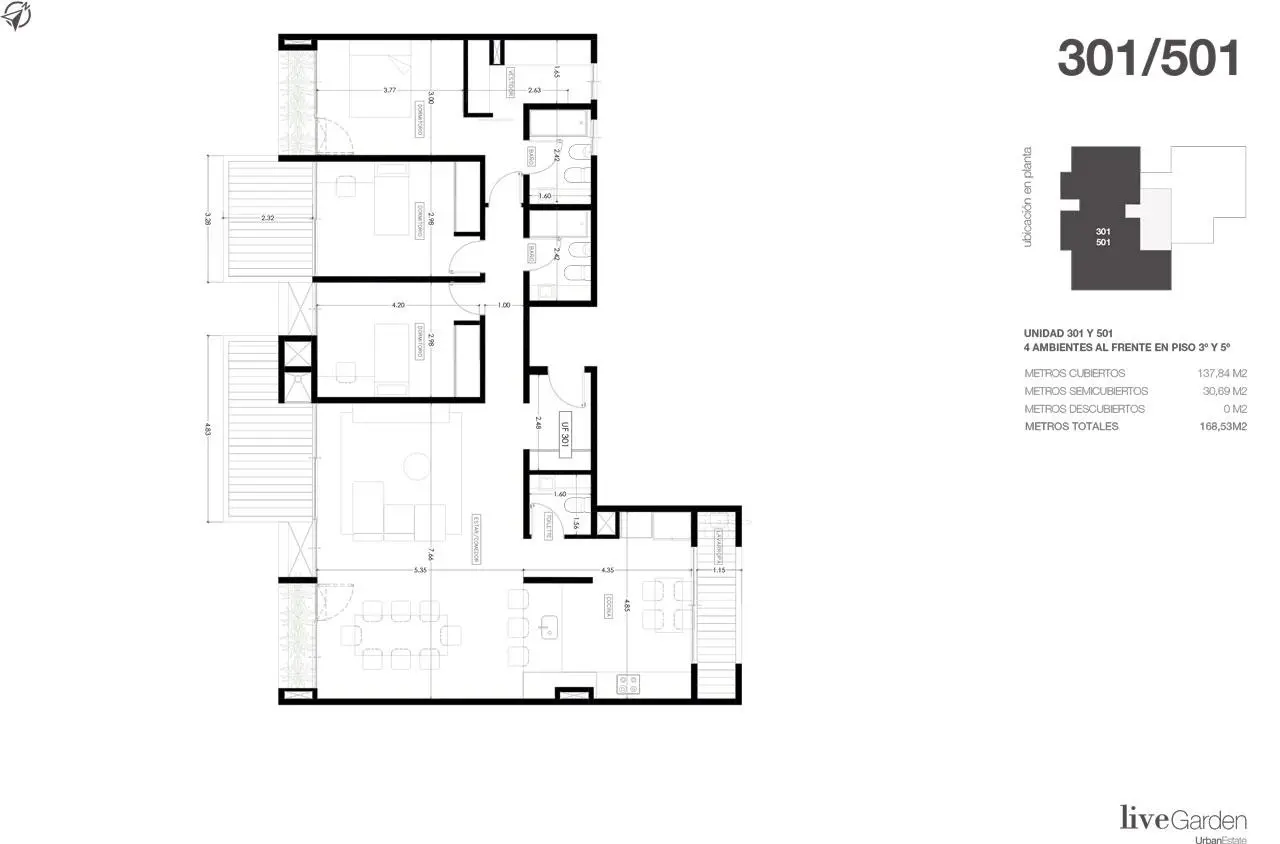 Imagen de la propiedad LIVE GARDEN | Unidad 501