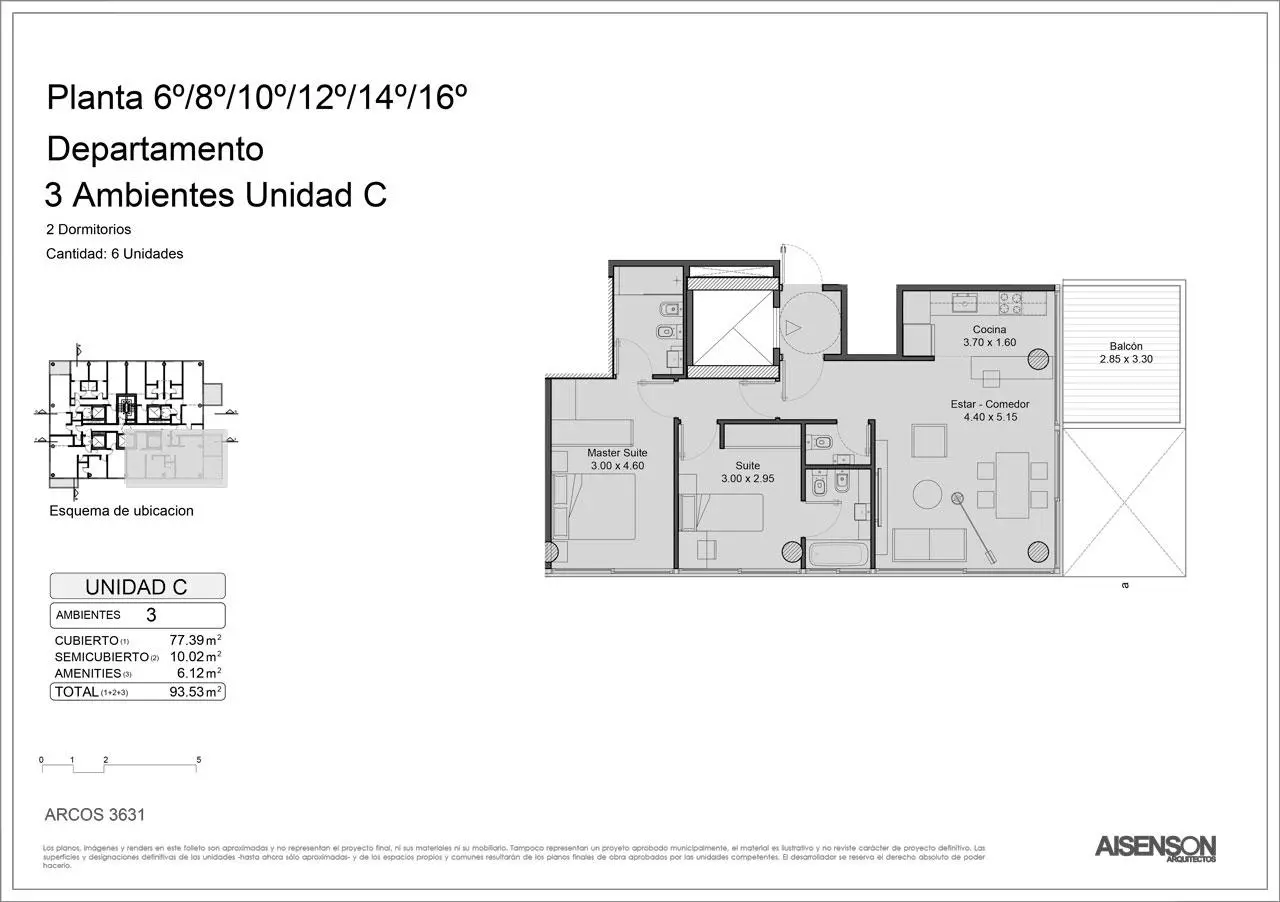 Imagen de la propiedad Arcos  3631 - 6C