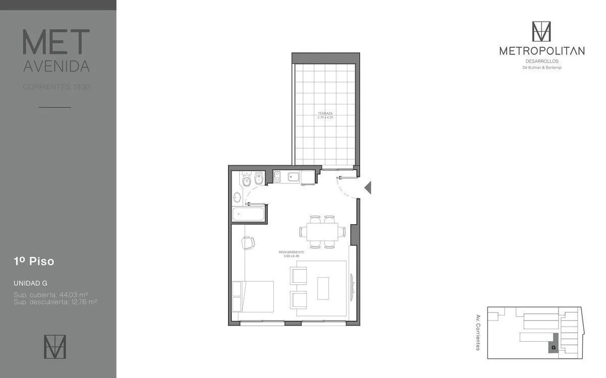 Imagen de la propiedad 1 ambientes ZP 2173036