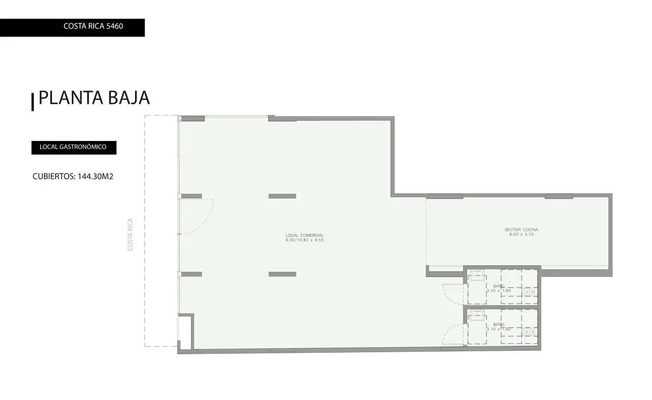 Imagen de la unidad Costa Rica 5460 - Local Comercial PB
