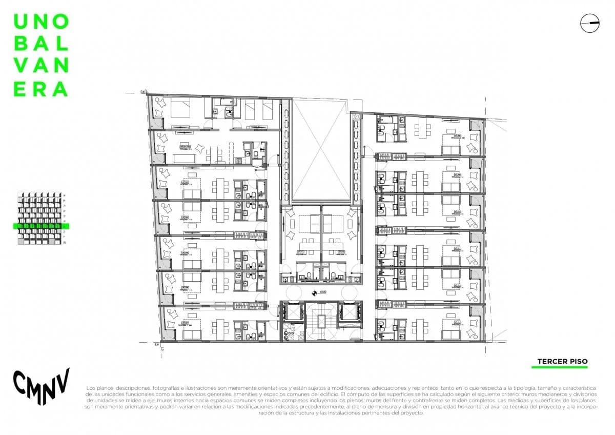 Imagen de la propiedad UNO Balvanera – 3 ambientes – Piso 3 – Ref. 2156623
