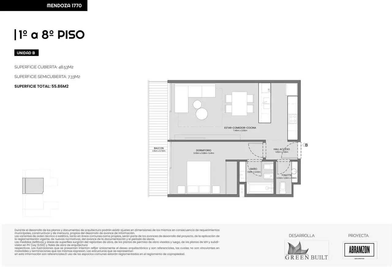Imagen de la propiedad Mendoza 1700 - 2B