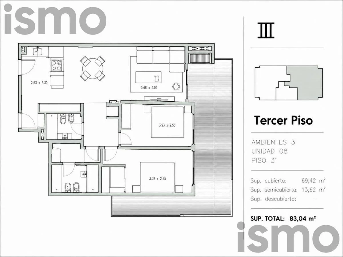 Imagen de la propiedad 3 ambientes ZP 2309409