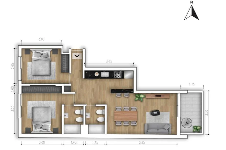 Imagen de la propiedad Corner Land VII – 3 ambientes – Ref. 2165317