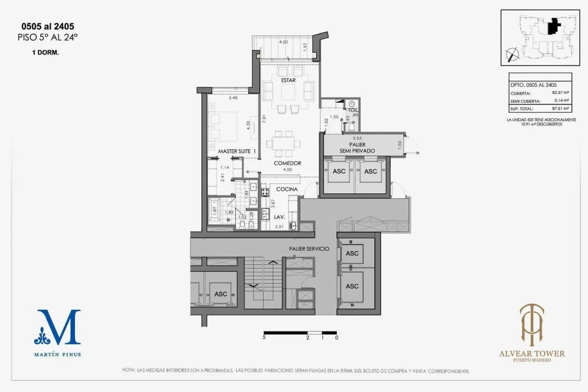 Imagen de la propiedad Alvear Tower – 2 ambientes – Ref. 2158783