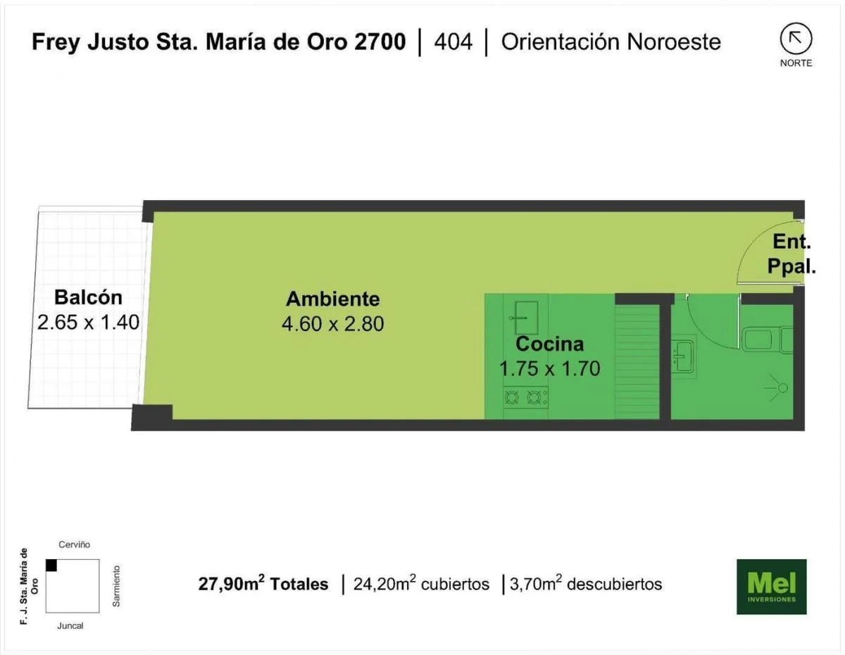Imagen de la propiedad 1 ambientes ZP 2164264