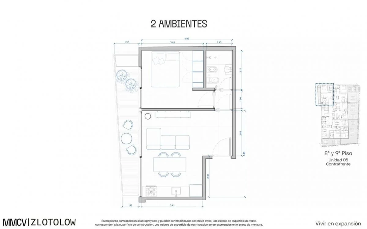 Imagen de la propiedad 2 ambientes ZP 2167648