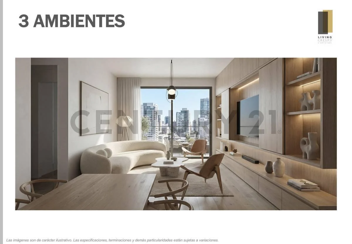 Imagen de la propiedad Living Crespo – 3 ambientes – Ref. 2156549