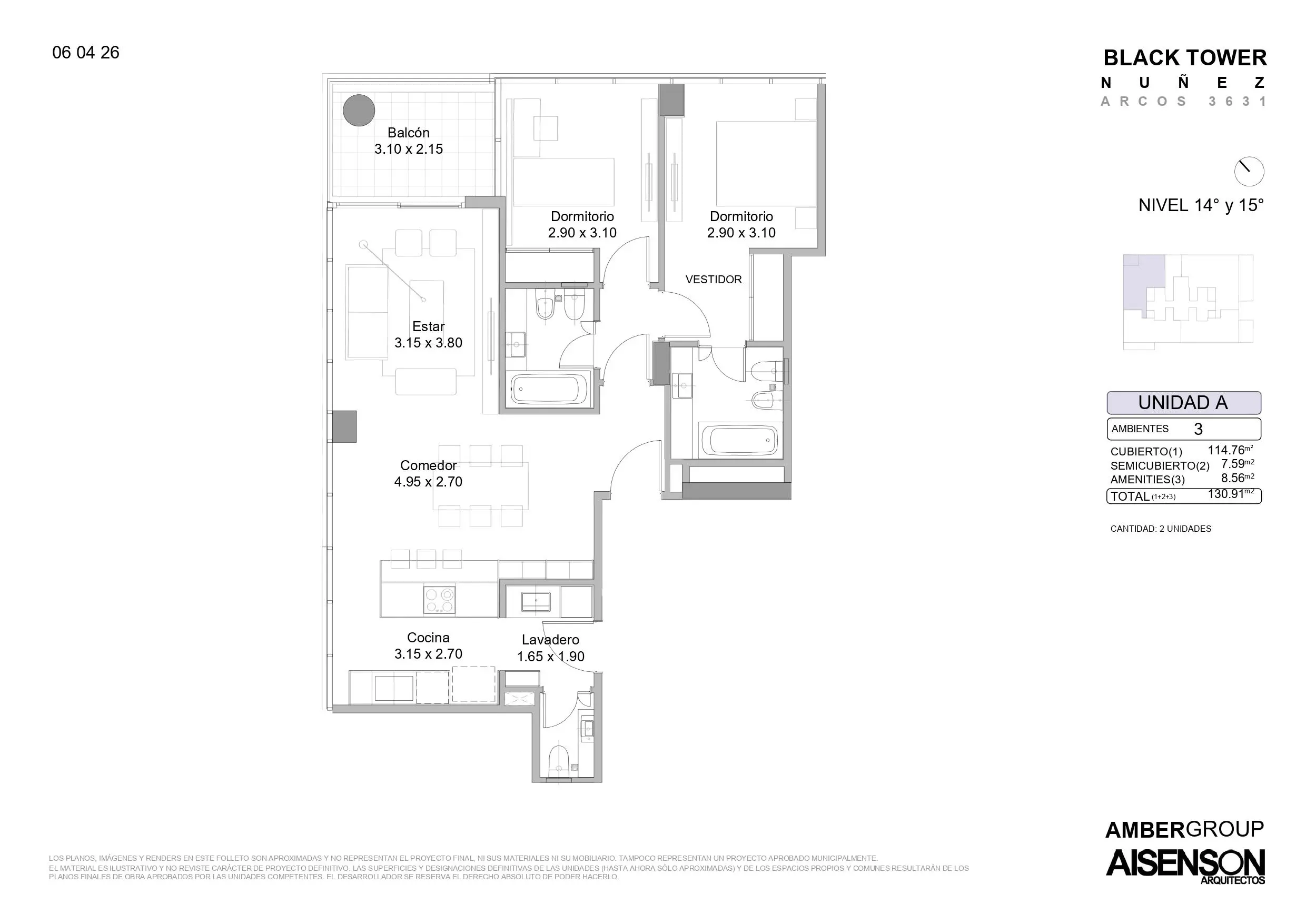 Imagen de la propiedad Arcos  3631 - 15A