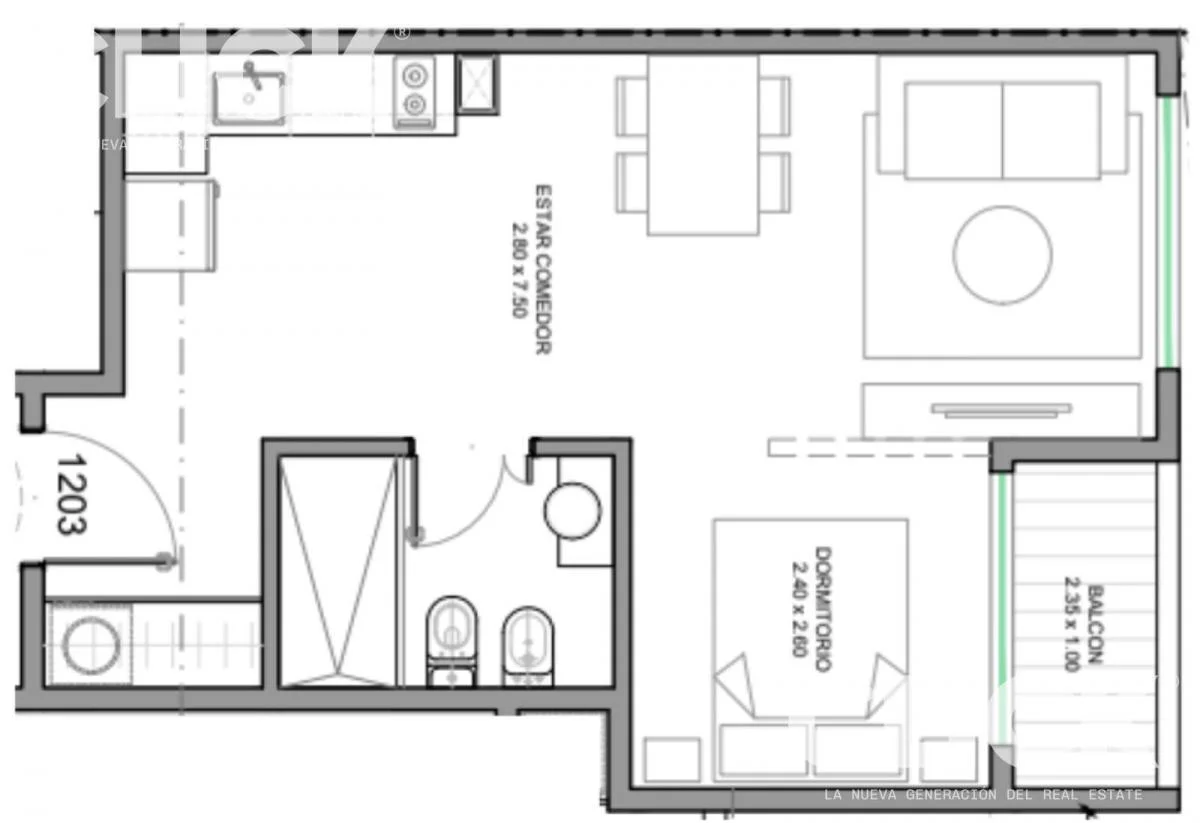 Imagen de la propiedad 1 ambientes ZP 2169010