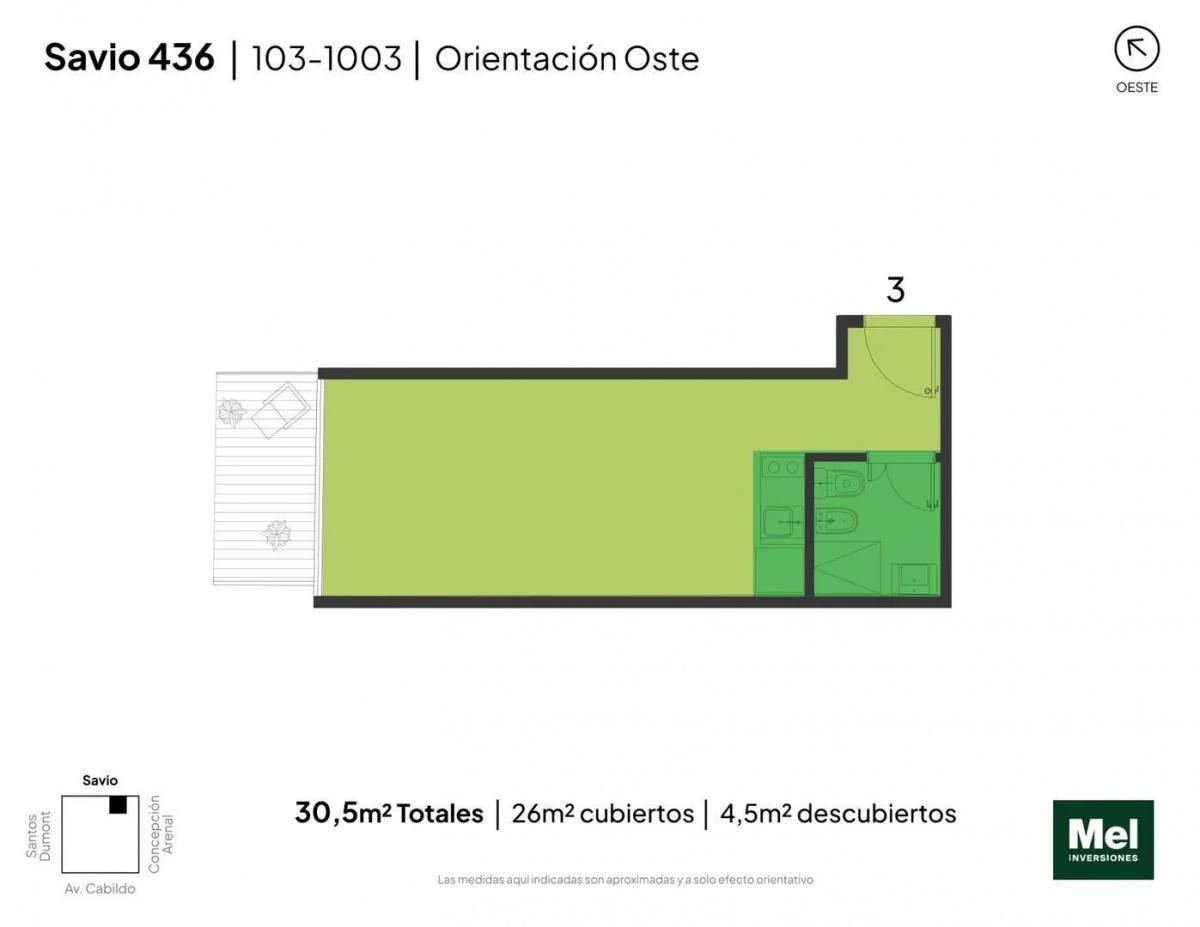 Imagen de la propiedad 1 ambientes ZP 2267768