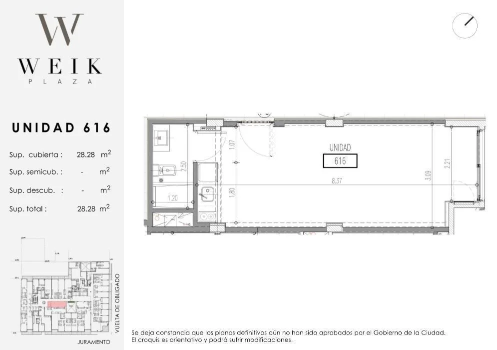Imagen de la propiedad 1 ambientes ZP 2180163