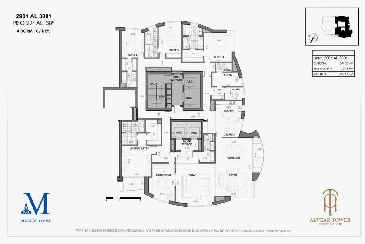 Imagen de la propiedad Alvear Tower – 5 ambientes – Ref. 2158781