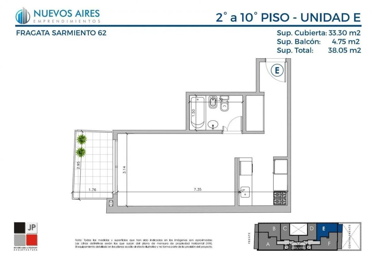 Imagen de la propiedad 1 ambientes ZP 2321734