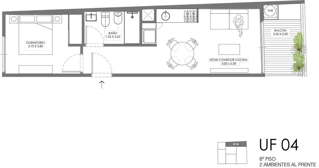 Imagen de la propiedad Céspedes 2518 - 804