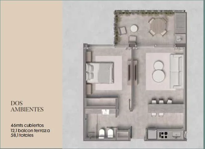 Imagen de la propiedad 2 ambientes ZP 2156583