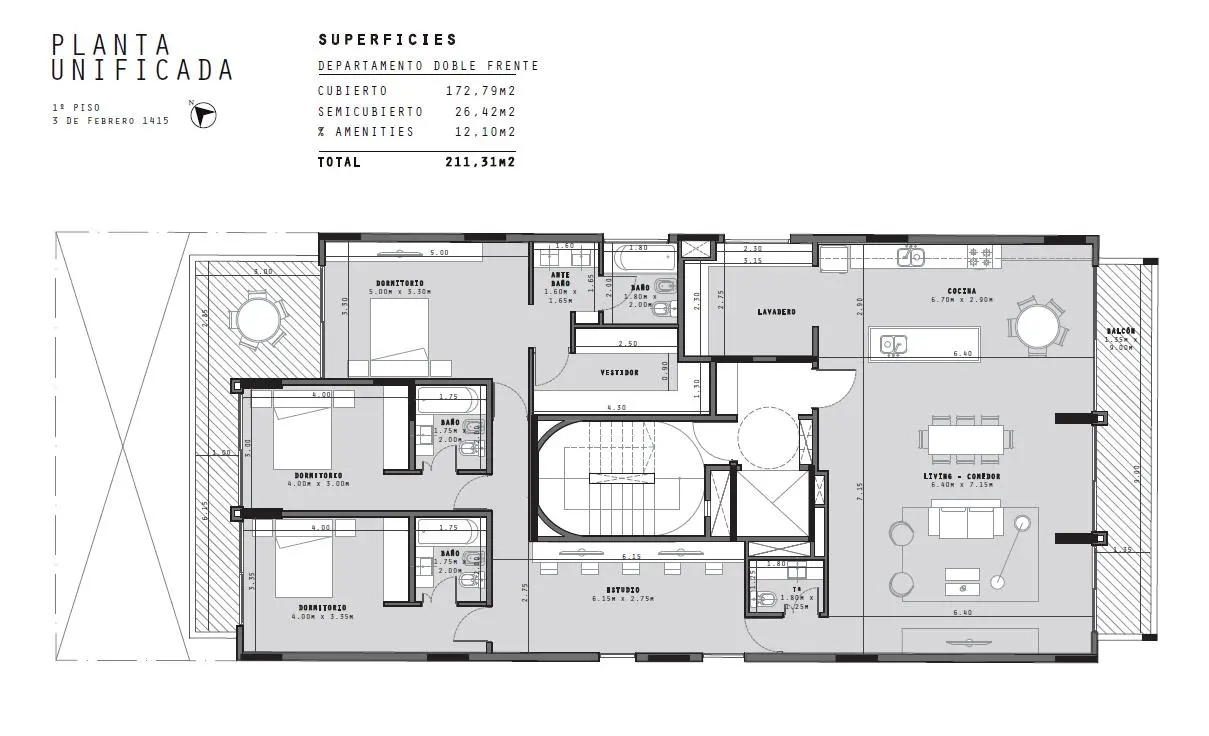 Imagen de la propiedad 3 de Febrero 1415 - Piso 1