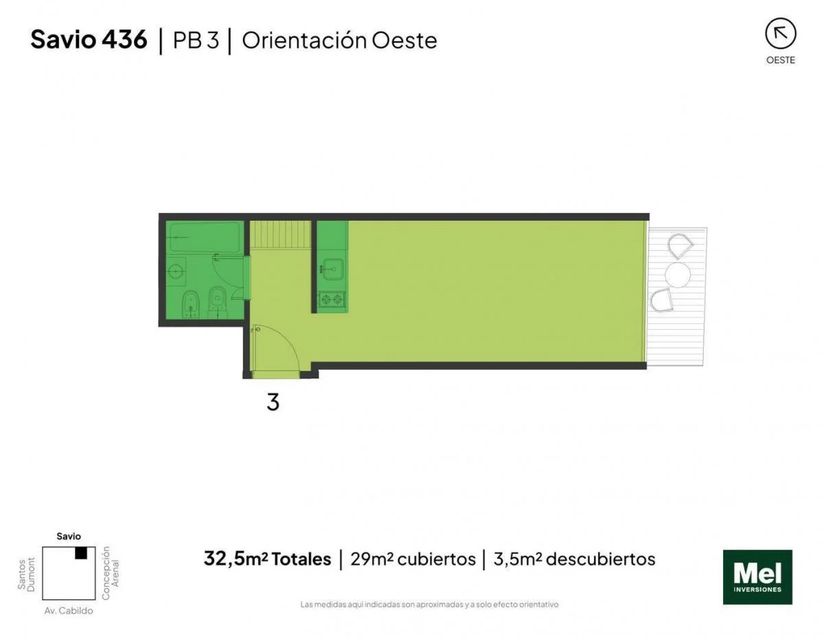 Imagen de la propiedad 1 ambientes ZP 2267761