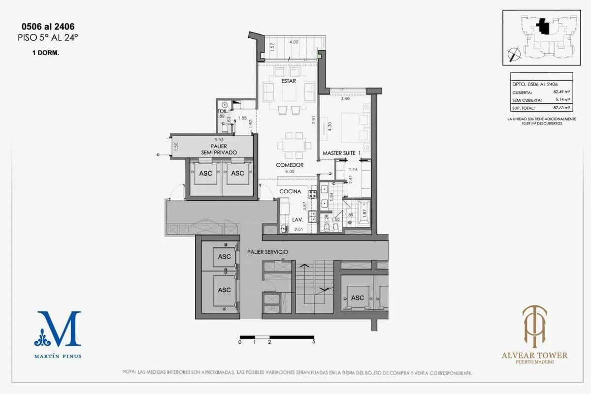 Imagen de la propiedad Alvear Tower – 2 ambientes – Ref. 2158785