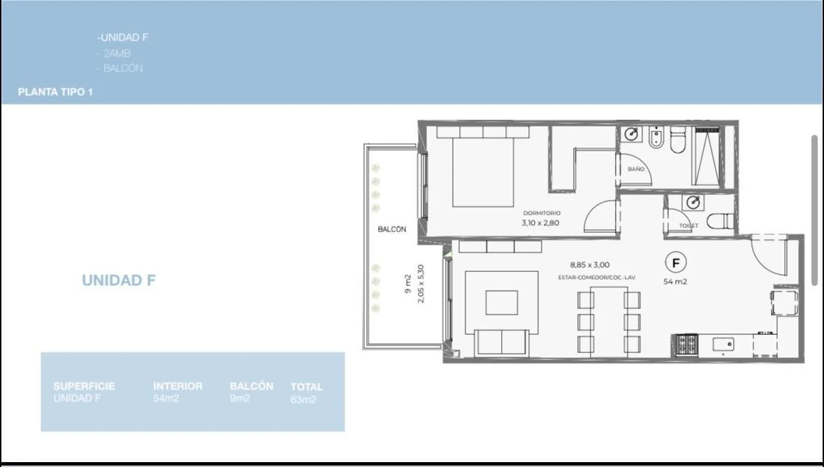 Imagen de la propiedad 2 ambientes ZP 2299907