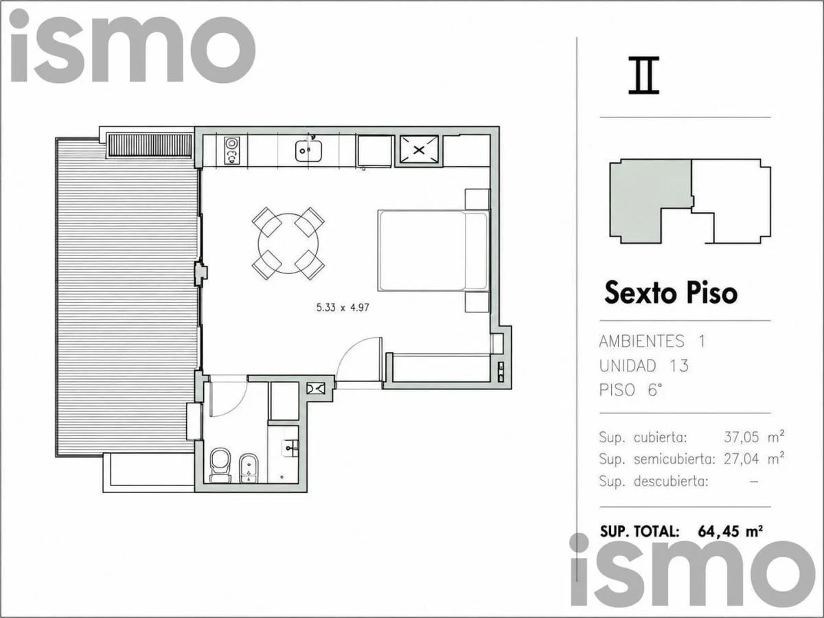 Imagen de la propiedad 1 ambientes ZP 2309410